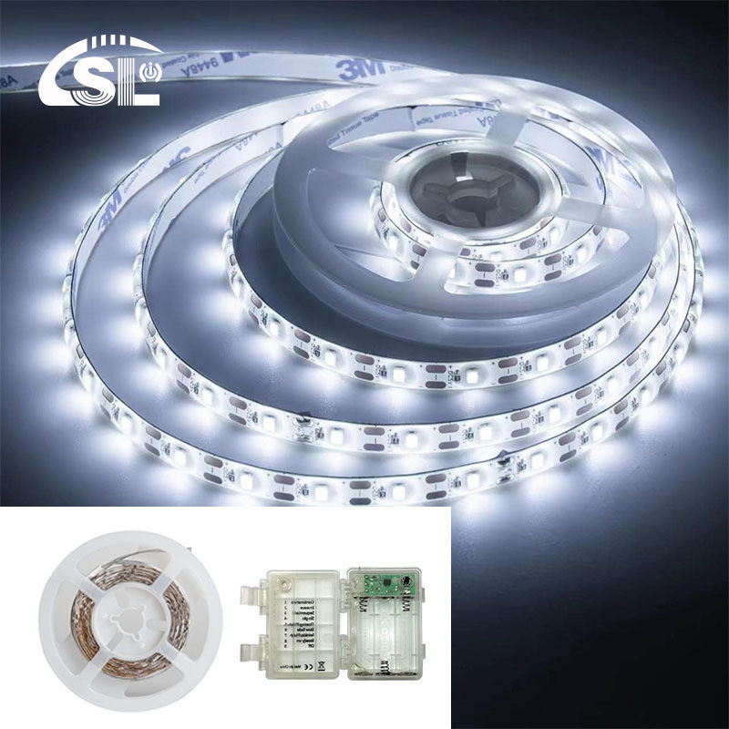 DC 24V 5V 120LEDs 8mm 6500K Branco Alto Brilho Eletroplata Flexível SMD2835 Luz de Faixa LED