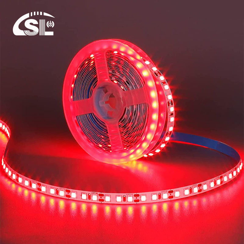 Lâmpada de banda LED de 12V 8mm 120 leds Red Die-Cutting Board SMD2835 para iluminação comercial