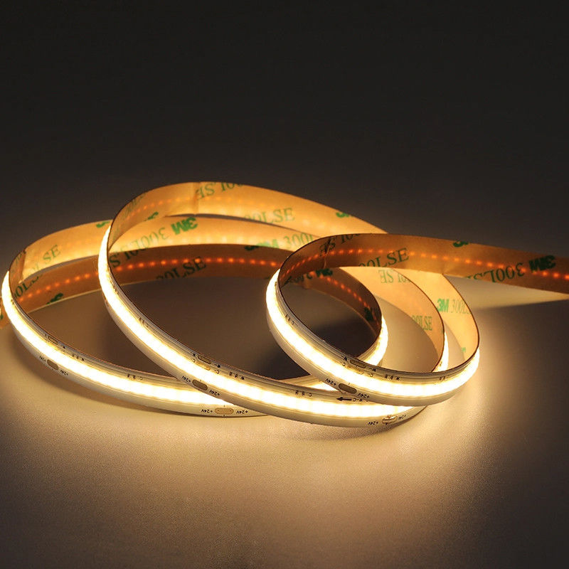 50000 horas de vida útil CCT DC12V24V 8mm 10mm 576Leds 3000K-6500K Flexível COB LED Strip Light