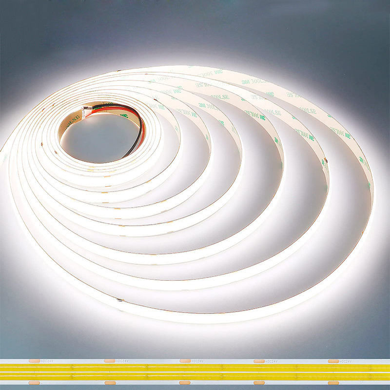Alta densidade 8mm10mm 320leds 6500K Branco COB LED Strip Light para decoração interior