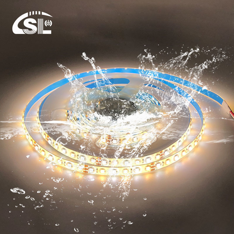 12mm 240leds 3000K-6500K CCT Dual Color SMD2835 LED Strip Light com 24V Voltagem de Entrada