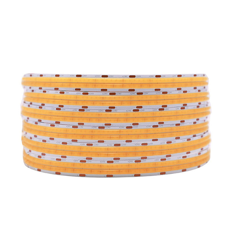 2- DC12V24V 8mm 320Leds 3000K Quente COB Led Strip Light para gabinete quarto iluminação de cozinha decoração