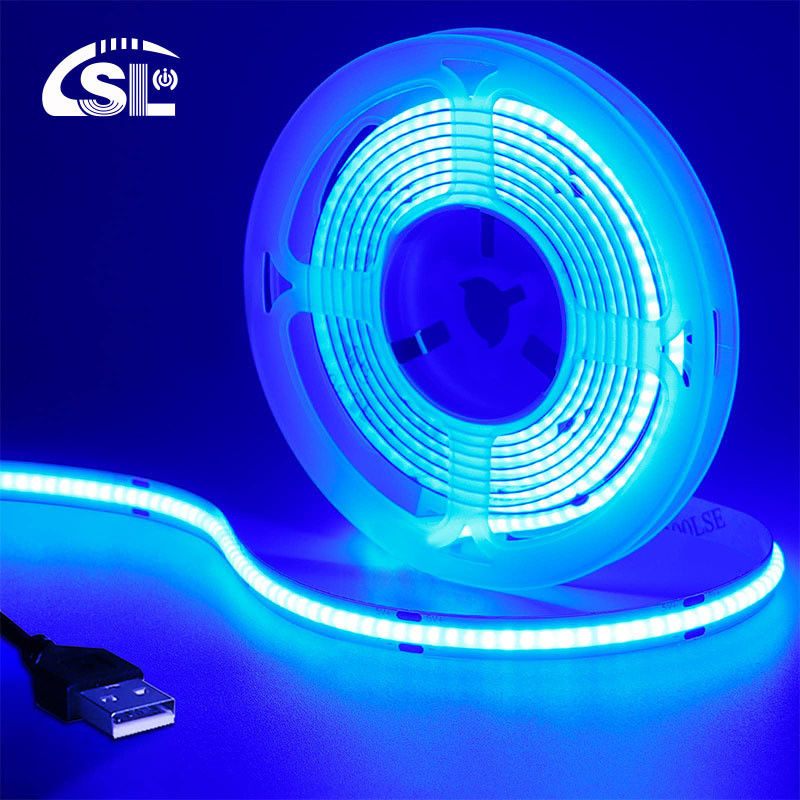 320 leds 8mm azul flexível COB LED Strip Light para decoração interior e exterior -20 60C
