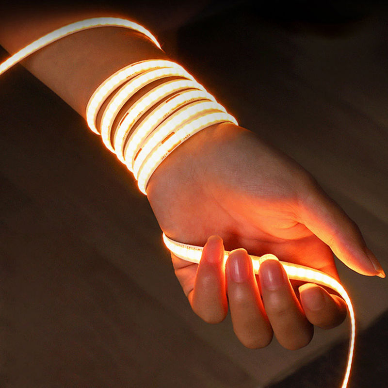 Suporte Dimmer Alto brilho 8mm10mm 320leds 3000k-6500k COB Led Strip Light com 3-