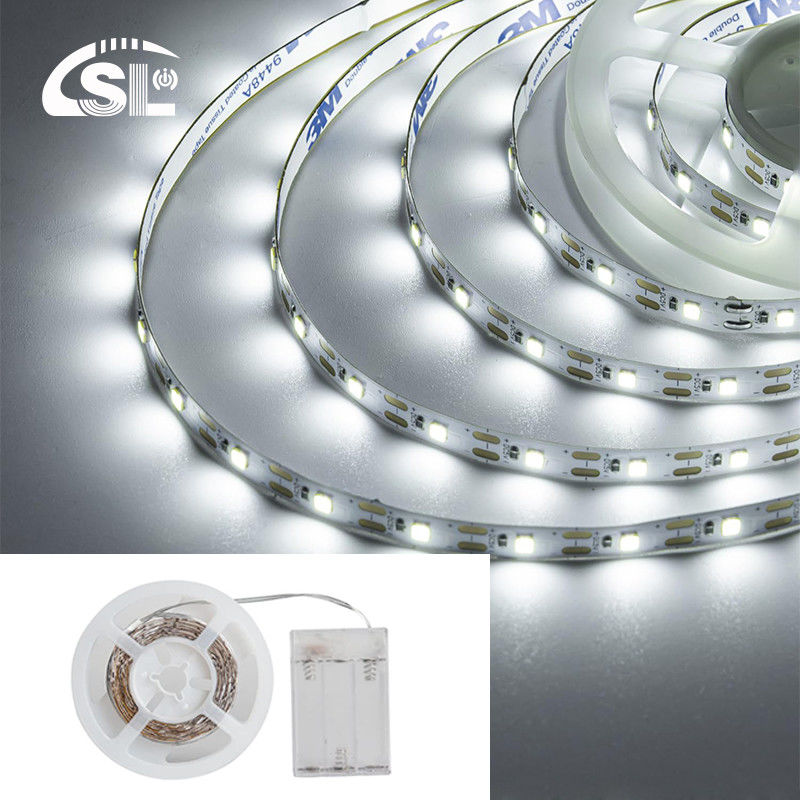 IP20 Classificado Alto brilho 5v 8mm 120leds 6500K Eletroplata flexível branca SMD2835 Luz de faixa LED