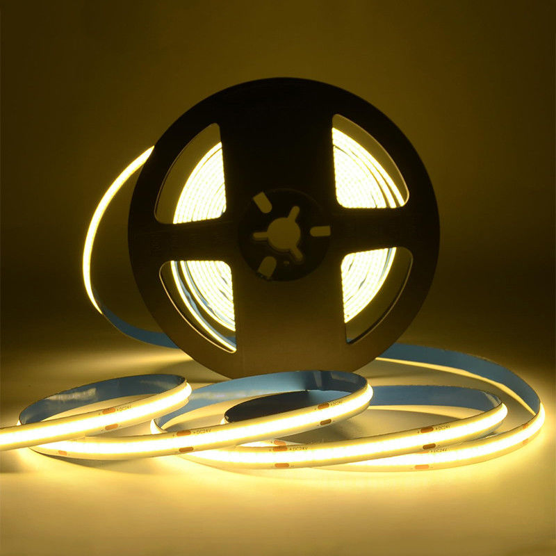 10W/m ou Walt personalizável por metro COB LED Strip Light para cozinha e sala de estar