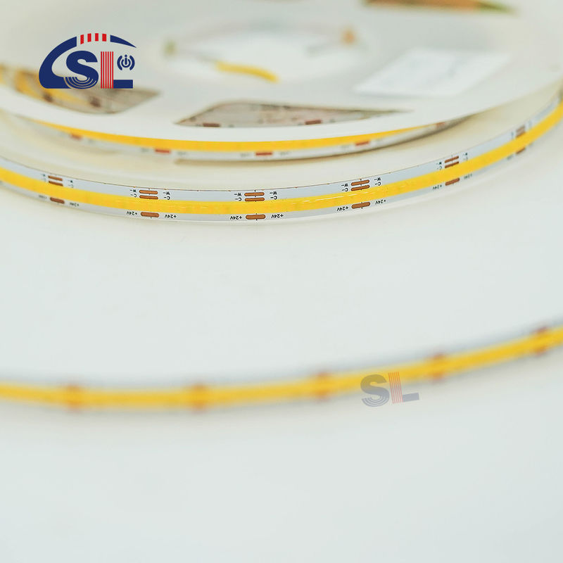 Lâmina LED não-impermeável 24v COB 320Ds 8mm Ra 80 CCT Tricolor Cob