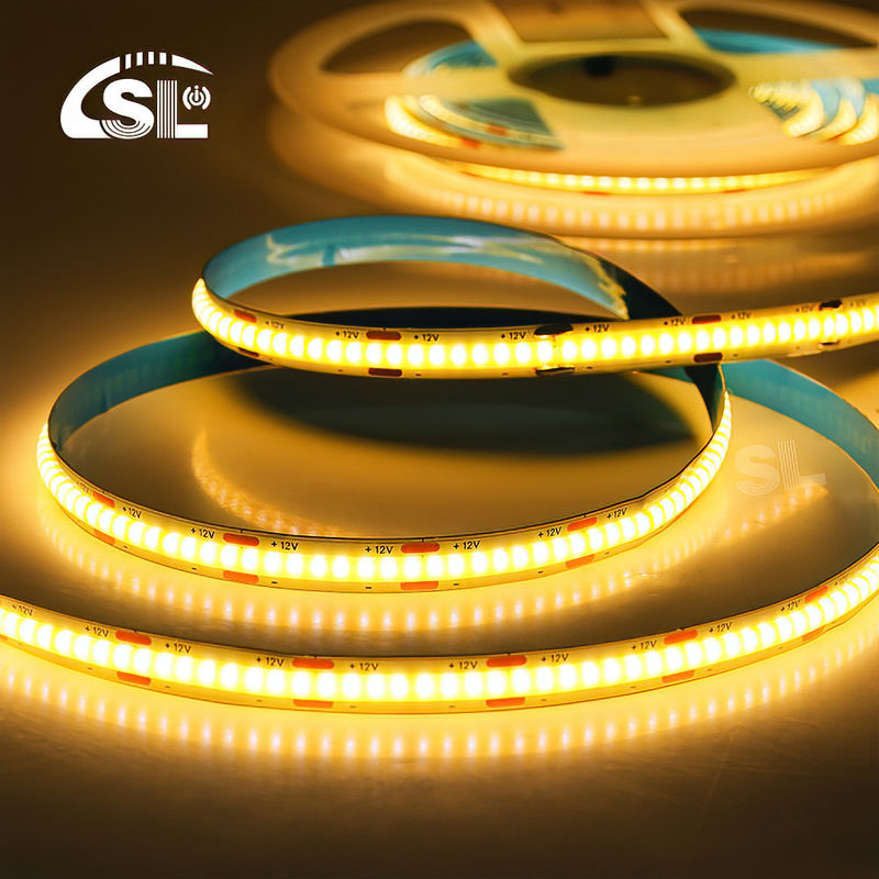 320 Led/M 480 Led/M High Density Cob Led Strip Light 12v 24v com fluxo luminoso de 880lm
