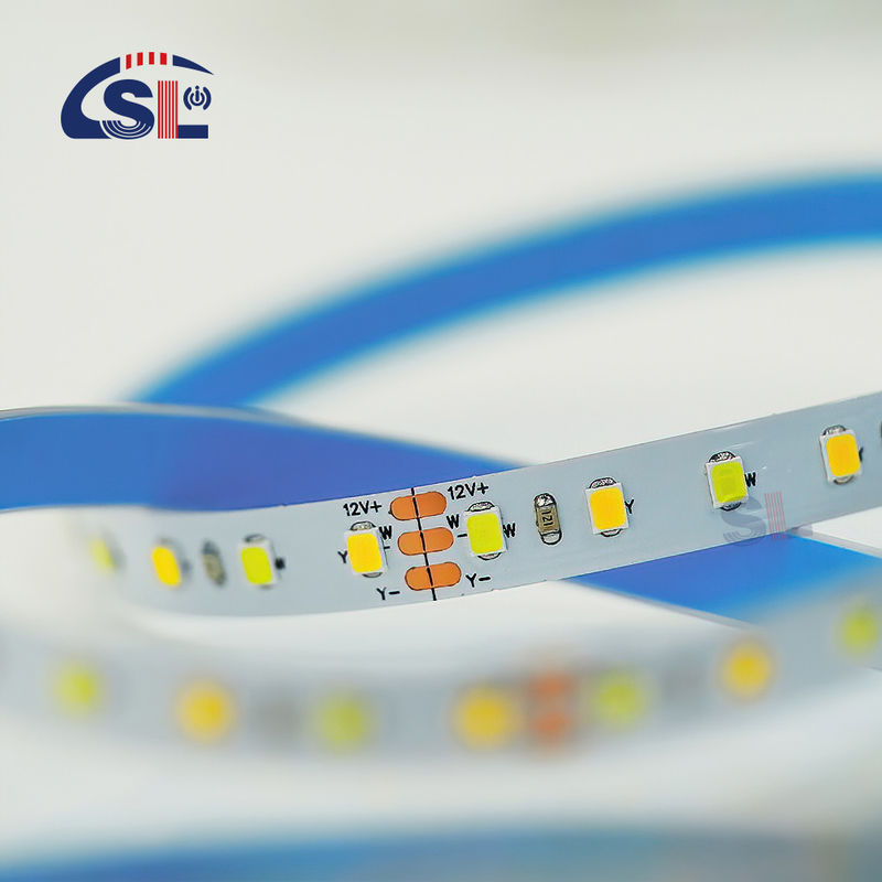 120 leds CCT Led Strip Light 2700k-6500k 5/10M/Roll 12/24V DC Voltagem de entrada DC 24V
