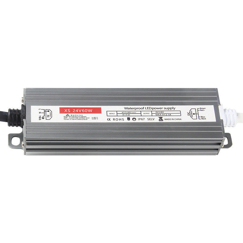 Motor LED à prova d'água de saída única 60-400W AC180-264V DC 12V 24V Fonte de alimentação de interruptor