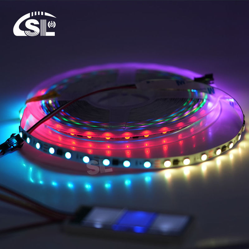 Smart Multi Color 5m 10m 12v 5050 Rgb LED Pixel Strip Lights para iluminação residencial