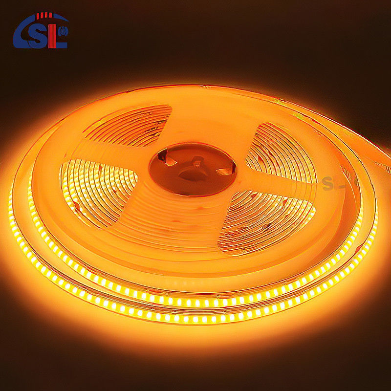 Electroplate COB 24v COB 608Ds 8mm Ra 85 LED Light Strip 3000K-6500K Ideal para uso residencial