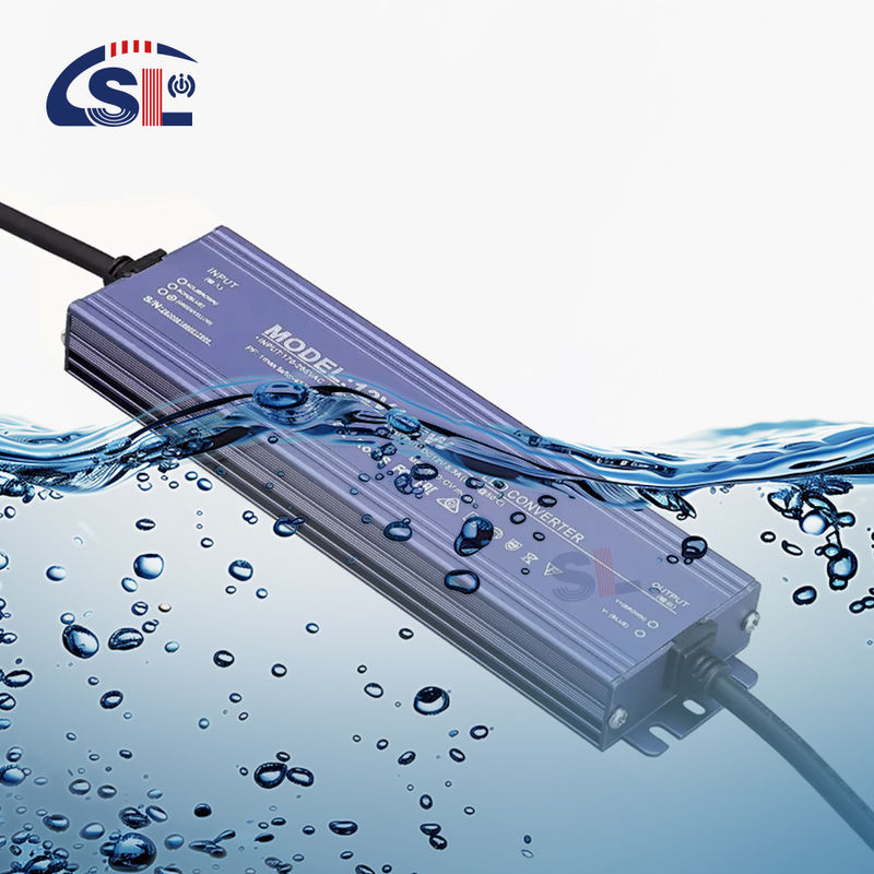 24V Voltagem de Entrada Transformador de Luz LED IP67 Impermeável para Exterior 60W 200W 400W 500W