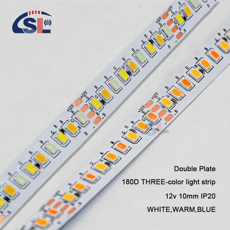 10mm 2835 180D Quente Branco Azul 12V LED Lighting Strip para Residencial Espelho Iluminação de Banheiro