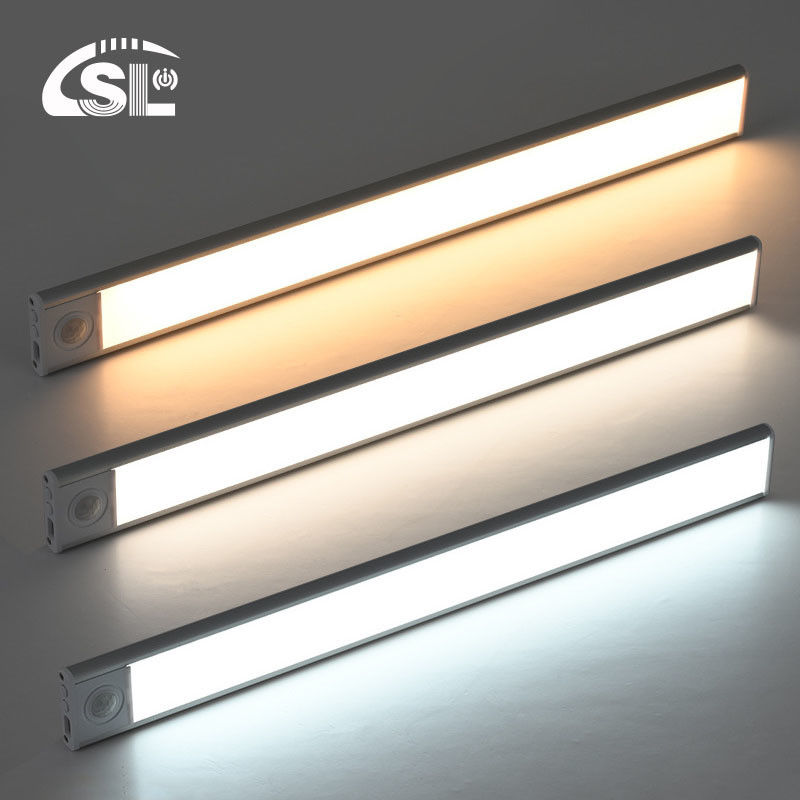 Temperatura de cor ajustável Sensor de movimento LED Luz para armário de cozinha ultra-fina