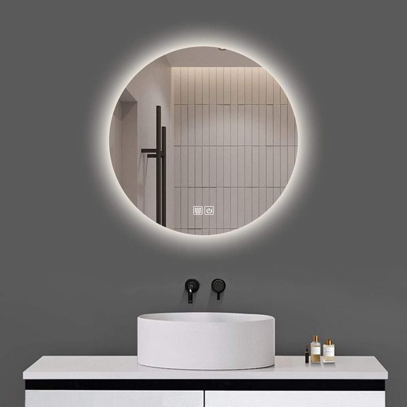 Large Sensor Switch LED Banheiro Espelho com touch screen e design sem nevoeiro