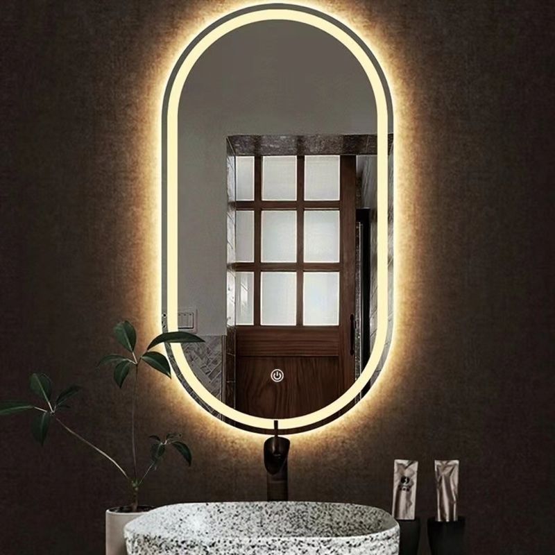 Hotéis Casa Decoração de banheiro LED iluminado Luzes tricolores Impermeável Espelho de vaidade