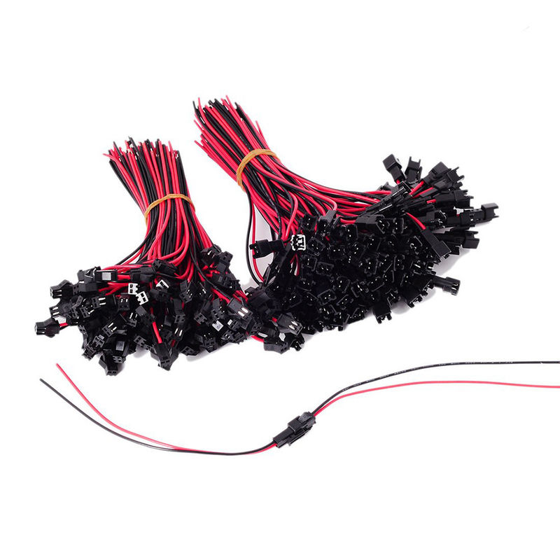 LED Light Cable Wire com conectores de cabo masculino e feminino JST SM estilo de design moderno