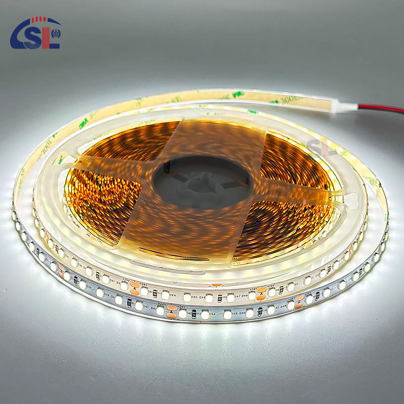 DC24V 12V SMD2835 Electroplate PCB 120Ds 8mm Ra 80 12000K LED Light Strip para residência