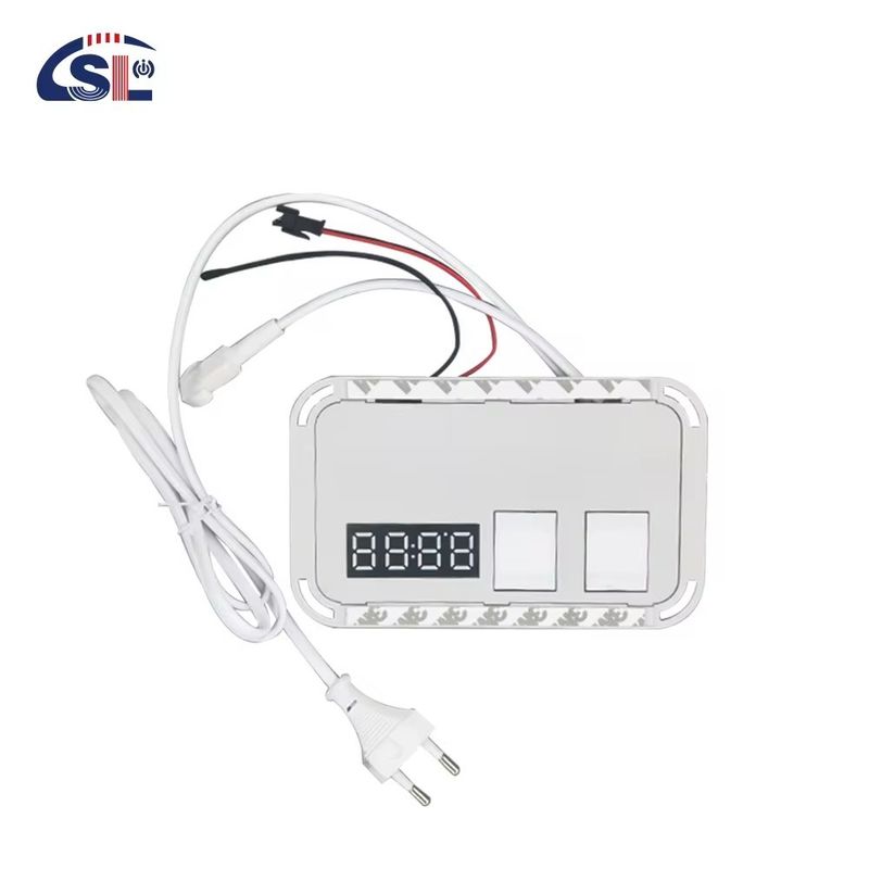 60W Mini Smart Mirror Touch LED Light Switch com Defogger DC12V Tempo e Display de Temperatura